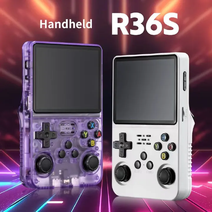 New R36S open source handheld game console retro GBA arcade classic FC arcade portable PSP（128G卡）