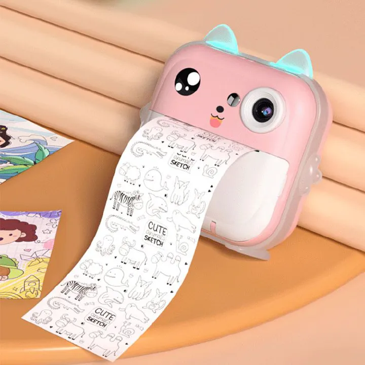 New children's camera polaroid instant printable camera HD digital photography can be connected to the mobile APP to print children's toy camera birthday and holiday gifts.