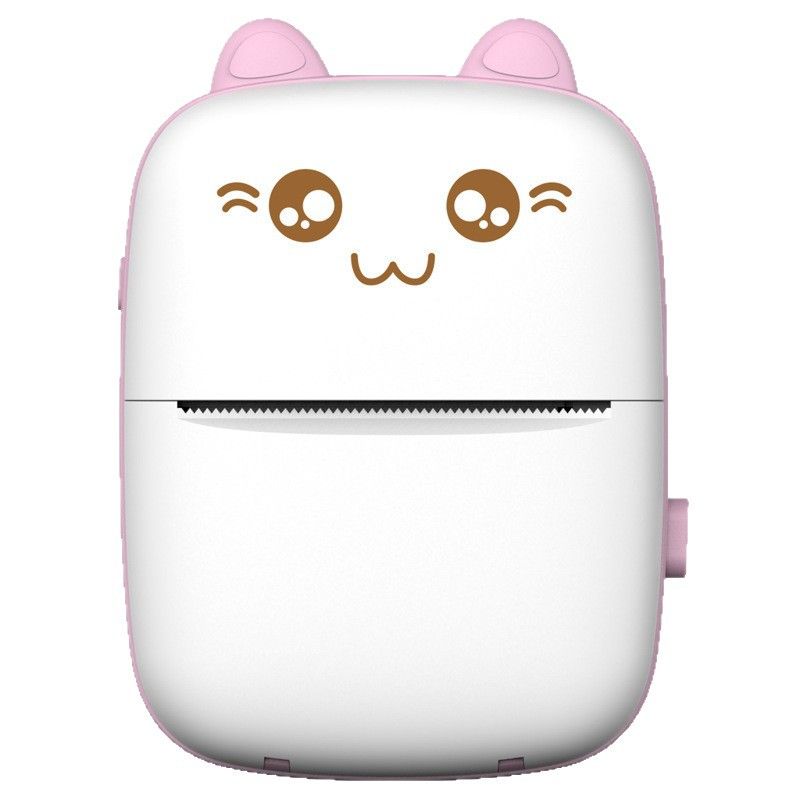 Mini printer children's portable thermal printer pocket photo student wrong topic Bluetooth printer sticker printer children's birthday holiday gift.