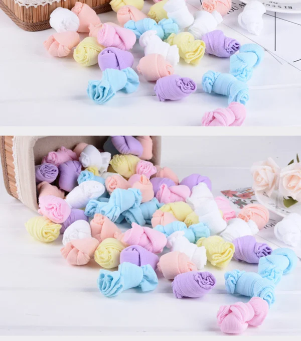 (10pairs)Summer baby socks seven colored socks children short stockings