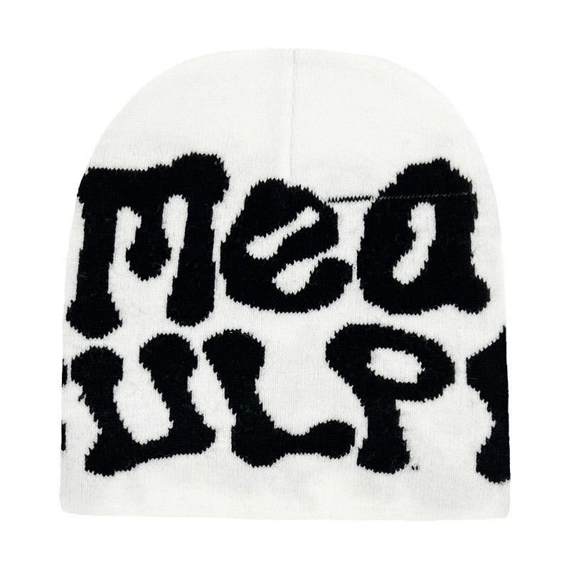 CJ House New Knitting Beanies Hat Men Women Paragraph Quality Cap Mea Culpa Y2k Warm Fashion Hundred Take Cold Cap for Women Hats style 03 one size