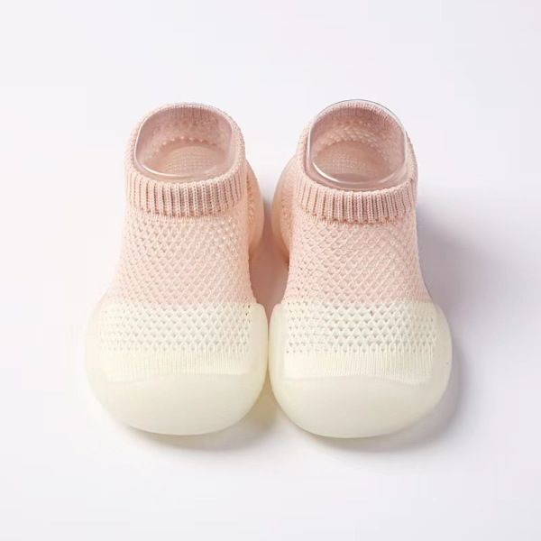 Newborn Baby Boy Shoes Embroidery Pattern Nonslip Floor Socks Kids Girls Soft Rubber Sole Crib Toddler Booties Child Sneakers Orange 18