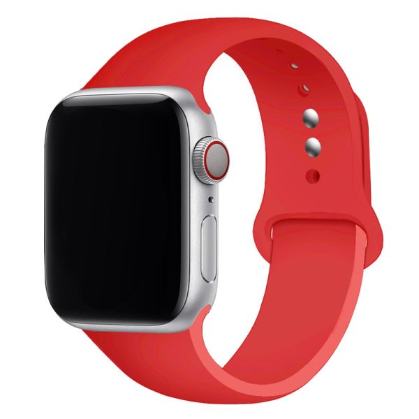 Silicone Strap For Apple Watch Band 44Mm 45Mm 42Mm iwatch 40Mm 38Mm 41Mm Correa Watchband Bracelet Apple Watch Series 7 3 5 6 SE White 38 40 41mm / 42 44 45mm