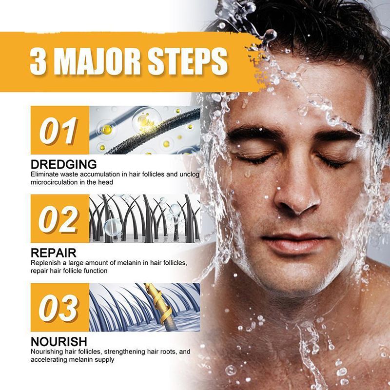 Shampoo Bar For Black Hair Repair And Moisturizer Mane Black Reverse Bar Soap Cover Bar Soap For Black Hair For Men Hair Coverage Black One size