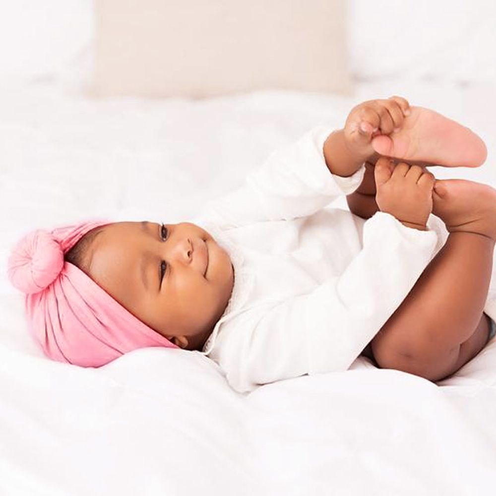 3 Pcs Cute Baby Turban Hat Cotton Soft Head Wraps Knotted Toddler Hat Newborn Caps Boys and Girls 3pcs one size