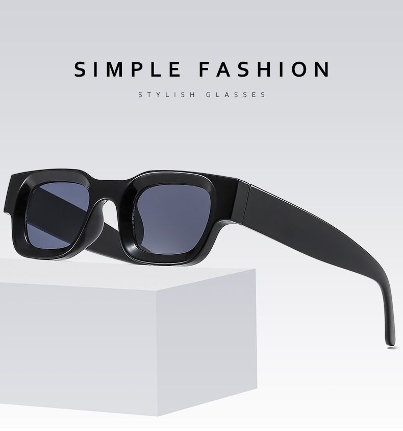small box Sunglasses New Classic Retro Sunglasses Men Brand Designer Glasses Women/Men Vintage Luxury Eyewear Men Mirror Gafas De Sol Mujer Black one size