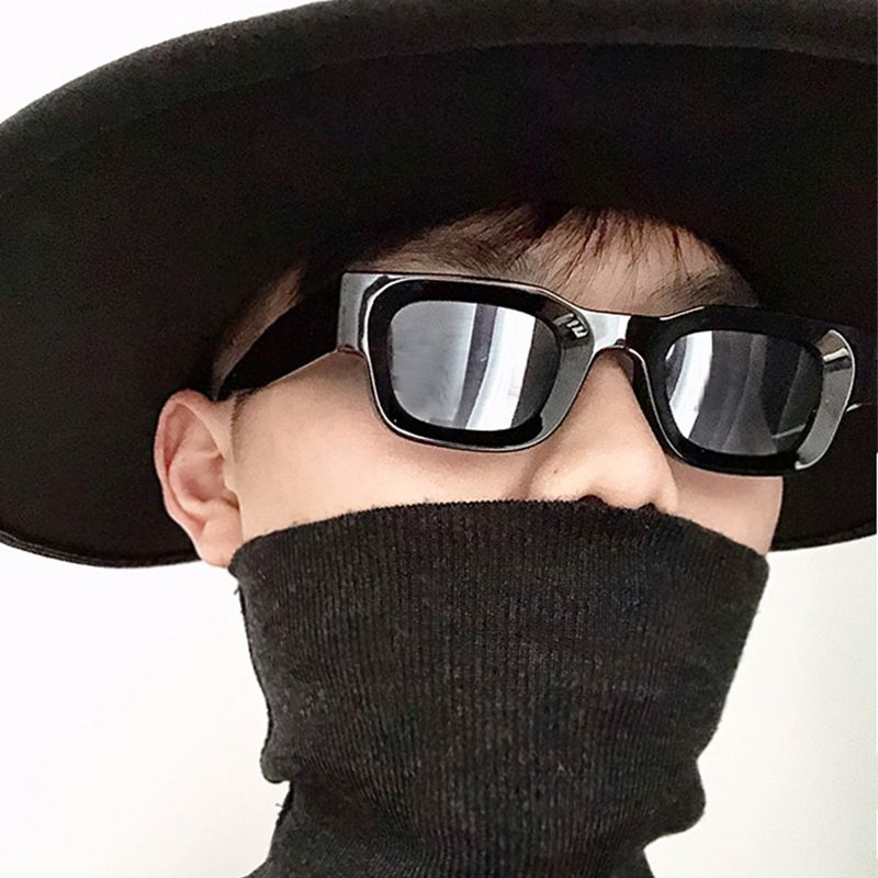 small box Sunglasses New Classic Retro Sunglasses Men Brand Designer Glasses Women/Men Vintage Luxury Eyewear Men Mirror Gafas De Sol Mujer Black one size