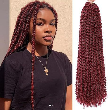 Afro Passion Twist Hair Twist Crochet Hair Twist Synthetic Fiber Crochet Hair Easy Braiding Extension Hair 1B# 10 inch