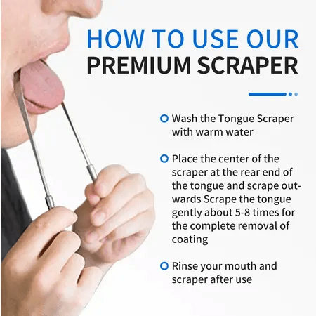 Seamless Tongue Cleaner, Tongue Cleaning Tool, Tongue Scraper Cleans Tongue in a Painless manner, Promotes Oral Health and Fresh Breath