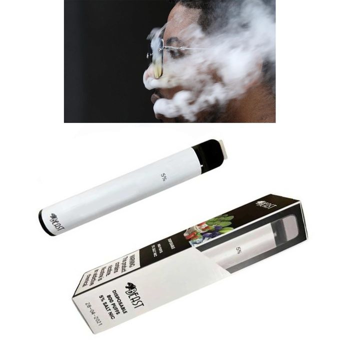 800 Puffs Blueberry Ice Vape Pen Disposable Pod Electronic Cigarette E Cigarette E Juice