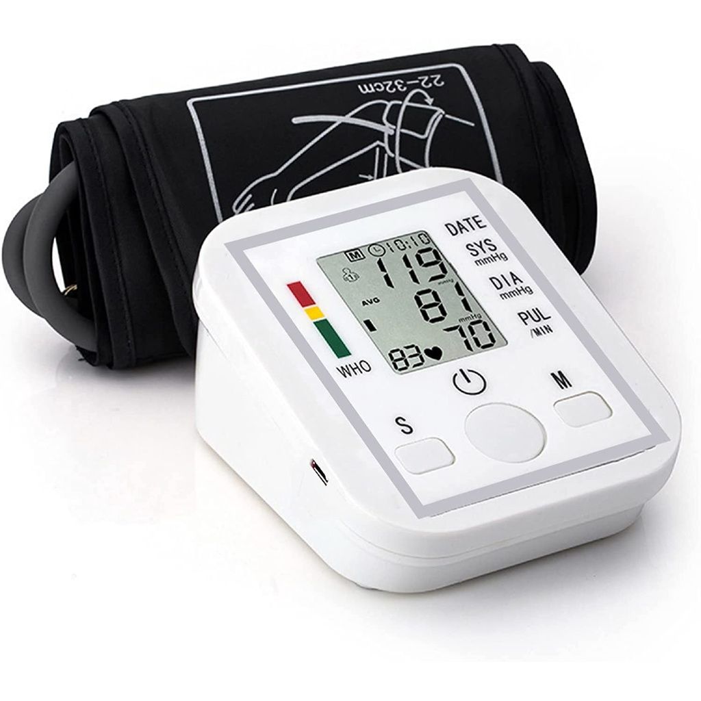 Blood Pressure Monitor Digital BP Monitor Machine Portable Digital Blood Pressure Monitor Arm Blood Pressure Monitor with Voice-