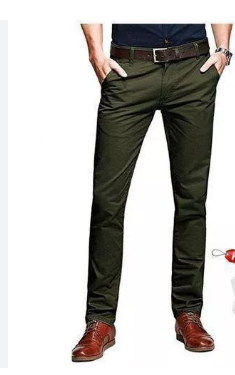 FASHION SOFT KHAKI MEN Trousers SLIM FIT /REGULAR FIT OFFICIAL/CASUAL