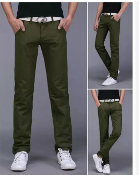 FASHION SOFT KHAKI MEN Trousers SLIM FIT /REGULAR FIT OFFICIAL/CASUAL