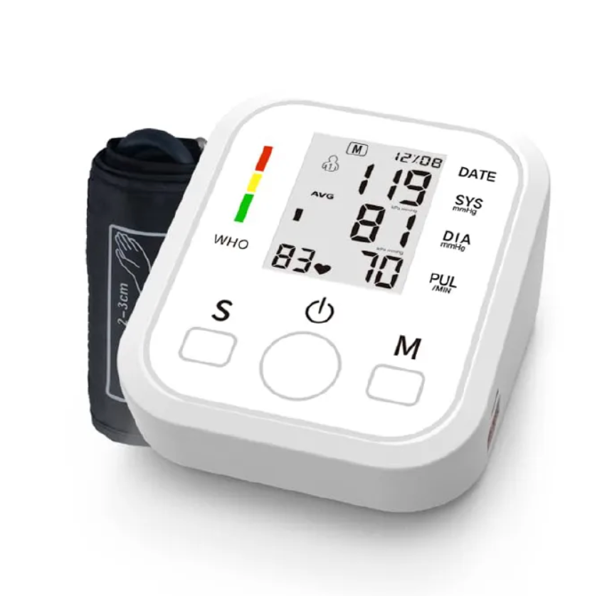 Upper Arm Electronic Blood Pressure Machine Monitor, Cuff with 22-52CM Wide-Range，Electric High Blood bp Irregula 99x2 Sets Memoery for Home Use -USB or Battery Plugged