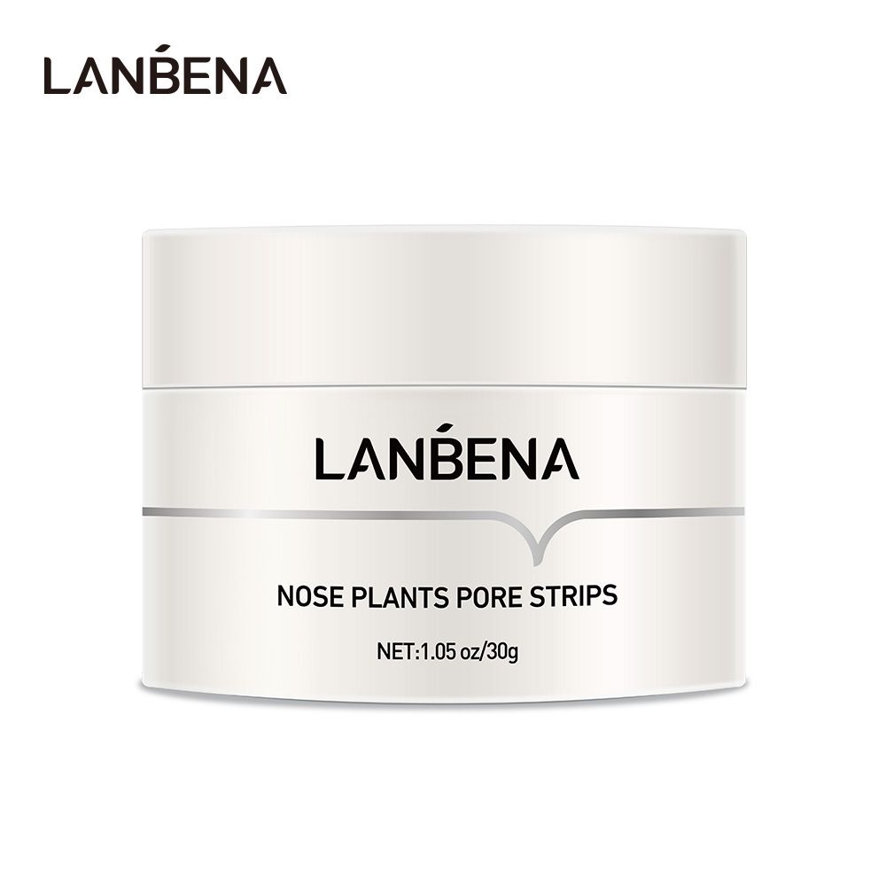 LANBENA Blue Beina Black Nose Mask with 60 sheets of paper to absorb black head and tear off acne