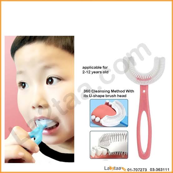 U-shaped Baby Toothbrush Children 360 Degree Child Toothbrushes Teethers Soft Silicone Toddlers Brush Kids Teeth Oral Care Cleaning Newborn