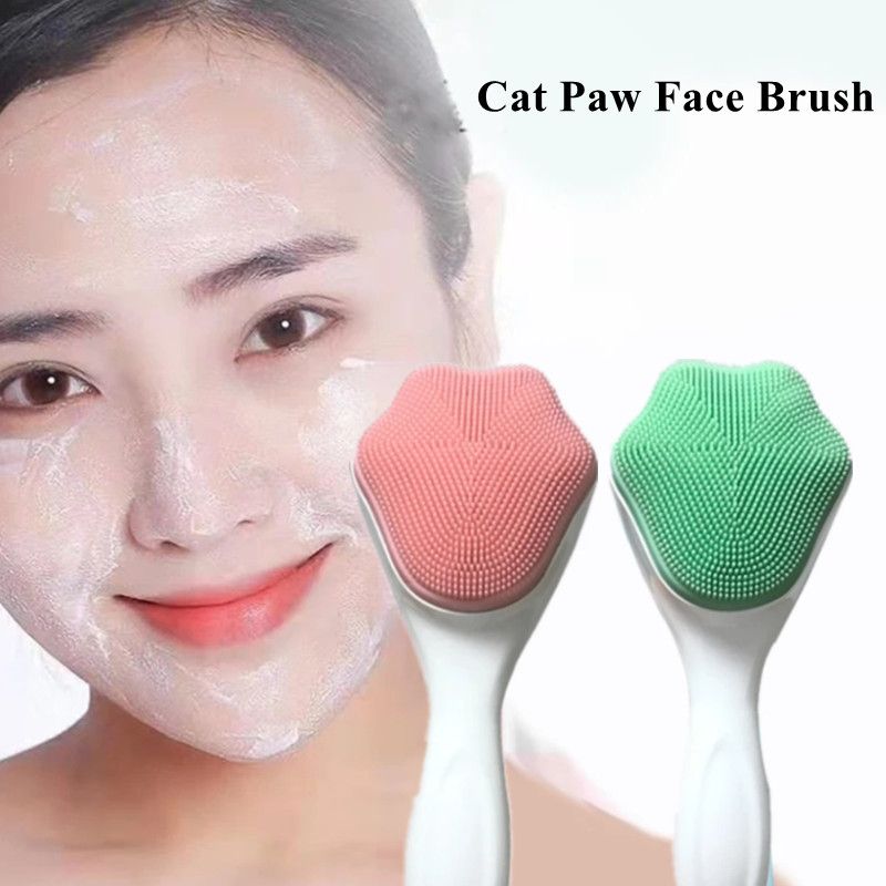 OFFER!!!!!!!!!!   cat paw shape Beauty cleanser silicone face cleaning brush. This facial scrub brush is made of silicone for gentle exfoliation, microfiber bristles can deeply clea