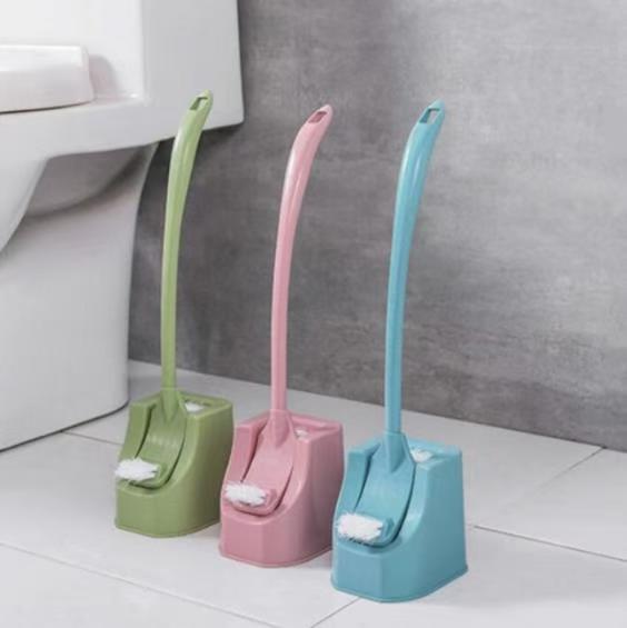 Toilet no dead corner toilet brush set cleaning long handle brush .Comes with base Excellent clean up of under the seat hidden edges