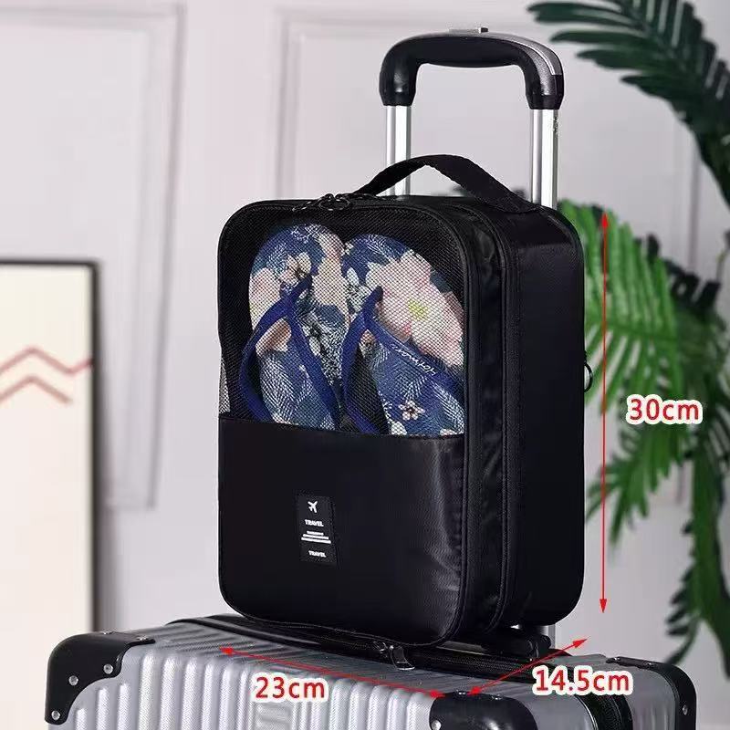 Waterproof  Travel  bag organizer  has 3 zip, 3 level shoe bag now available in 5 colours