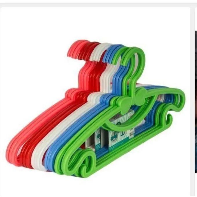 Strong Generic 1 Dozen (12pc) New Kid's Hangers: 12-Piece Non-Slip Hanger Set – Plastic Kids Hangers, Perfectly Designed to Fit Babies, Toddlers, and Teen Clothing