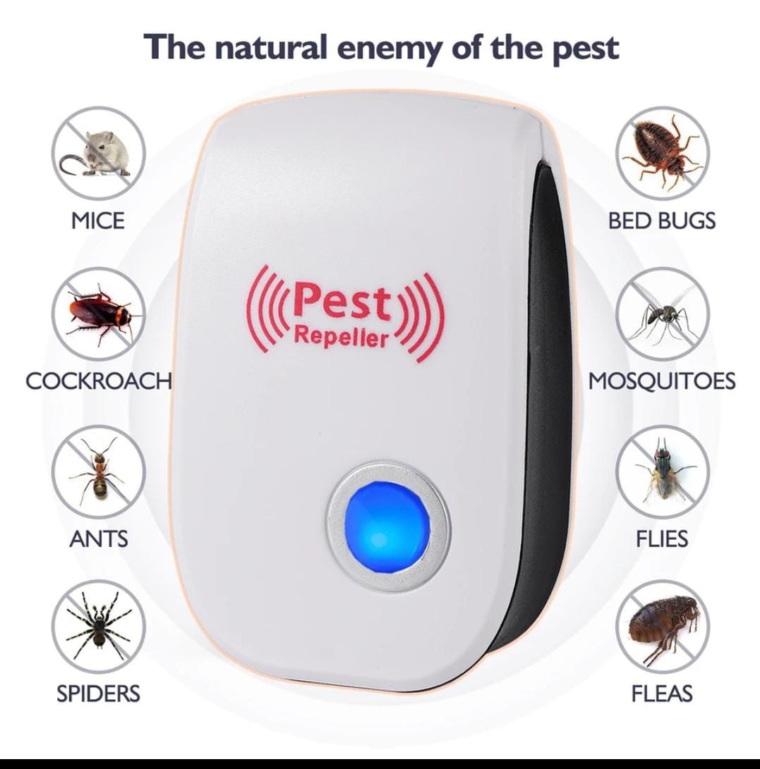 Ultrasonic pest repellent for Multifunctional pest control, Material: Abs with EU plug, Voltage:90-250V, Power frequency:50-60Hz