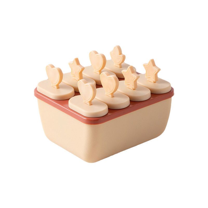 🪄🌿RESTOCKED NOW 🌿🥕8-pop Set Ice Cream Mold Mould Popsicle Maker Box DIY▪️made from food grade silicone and premium plastic sticks which is safe to make various kind of food that you like.