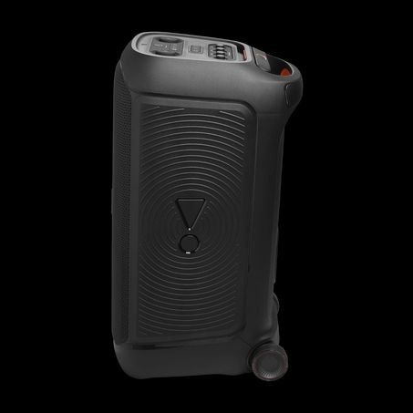 JBL PartyBox Stage 320. Party from dusk till dawn with up to 18 hours of play time on a single charge.