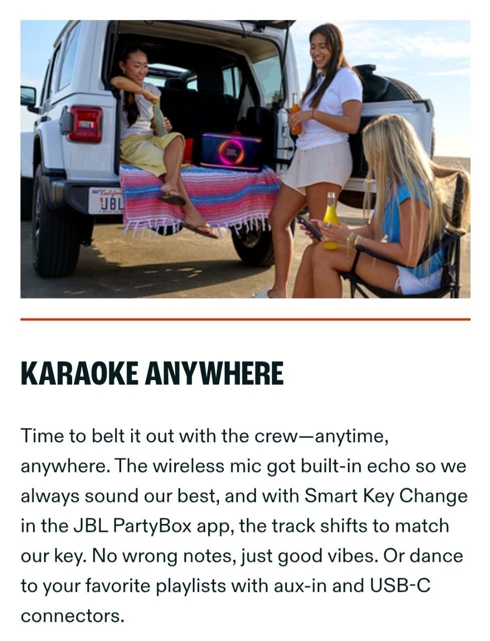 Jbl PartyBox On-the-Go 2 Original Portable Bluetooth Speaker With Microphone Black