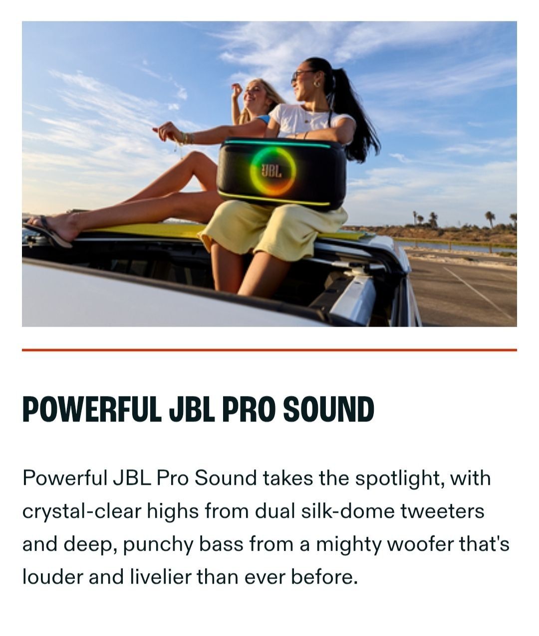 Jbl PartyBox On-the-Go 2 Original Portable Bluetooth Speaker With Microphone Black