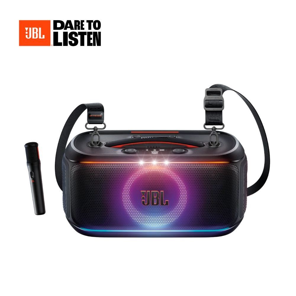 Jbl PartyBox On-the-Go 2 Original Portable Bluetooth Speaker With Microphone Black