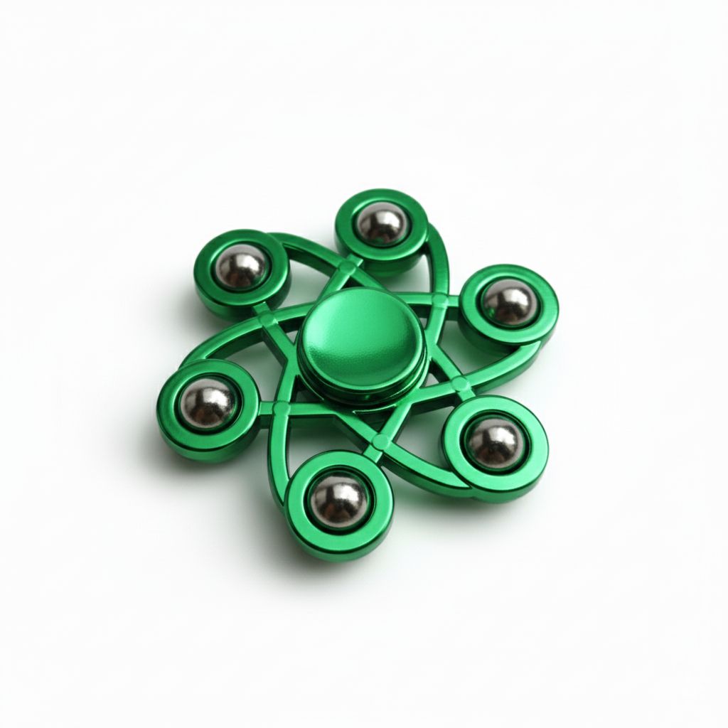 Atomic Spinner - Stress Reliever Fidget Toy for Play and Fun for All Ages to relieve Anxiety and help with Focus.