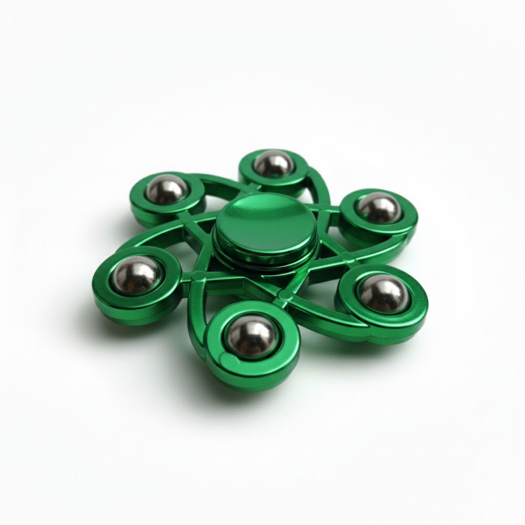 Atomic Spinner - Stress Reliever Fidget Toy for Play and Fun for All Ages to relieve Anxiety and help with Focus.
