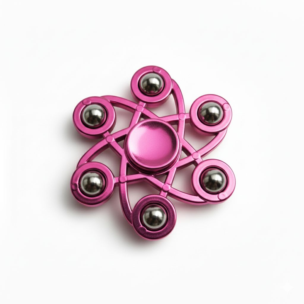 Atomic Spinner - Stress Reliever Fidget Toy for Play and Fun for All Ages to relieve Anxiety and help with Focus.