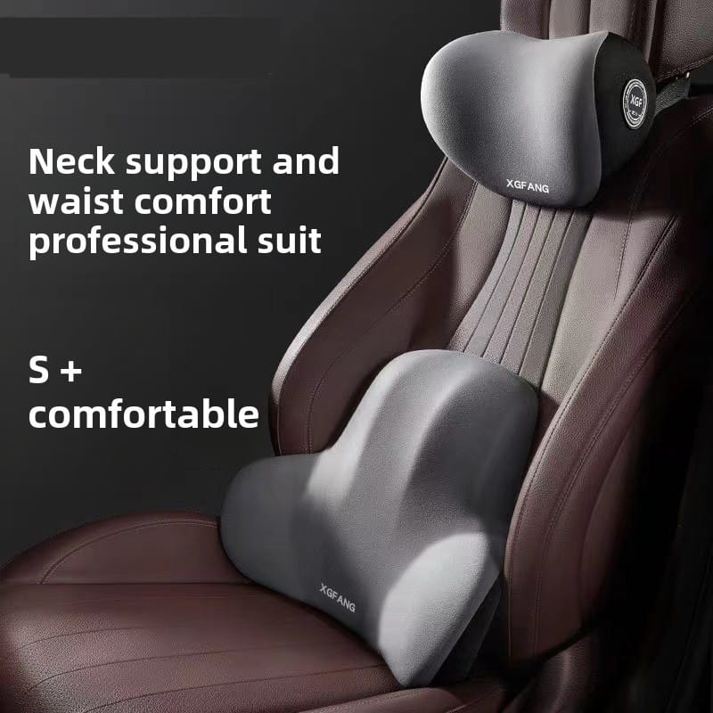 2ps set Car headrest and  backrest  lumbar support