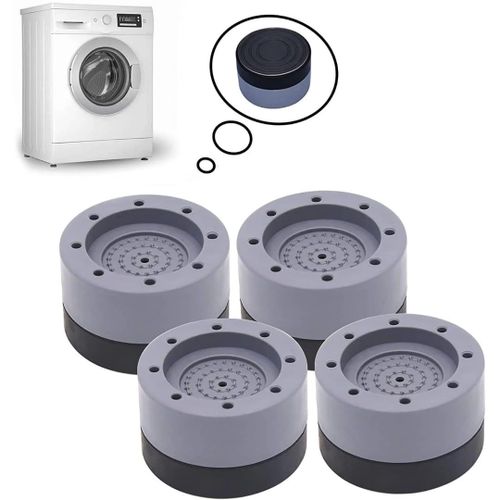 4Pcs Washing Machine Antivibration Anti Vibration Pads Shock And Noise Cancellation Pads.made of high quality resin fiber plastic and TPU glue. It has good bearing capacity, toughness and wear resista