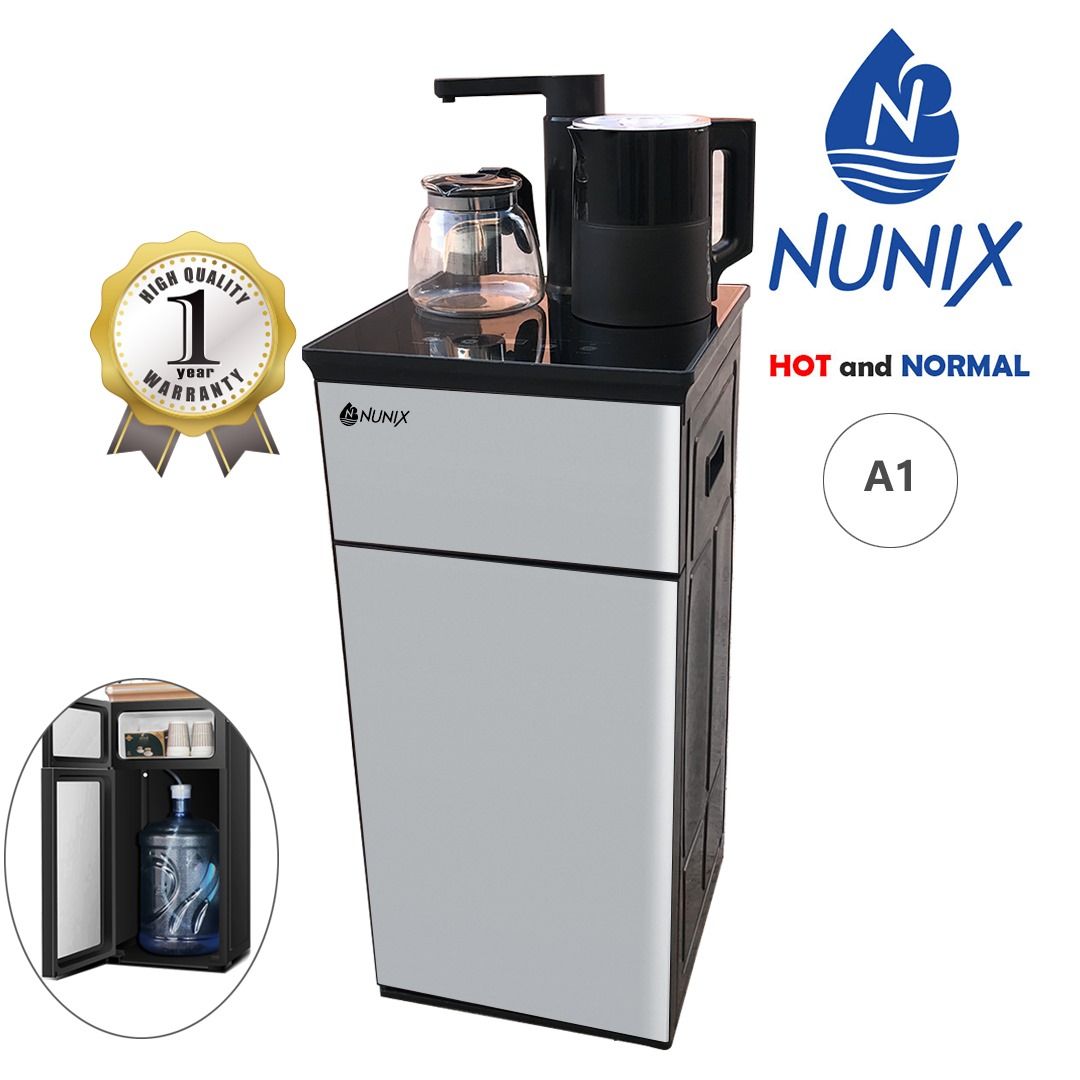 ▶️THE PERFECT SOLUTION FOR YOUR NEEDS▶️🍳Nunix A1 Hot and Cold Bottom Load Water Dispenser, Silver.Bottom loadig design
Energy efficient
Stainless steel hot water tank
Storage cabinet
Electric cooling