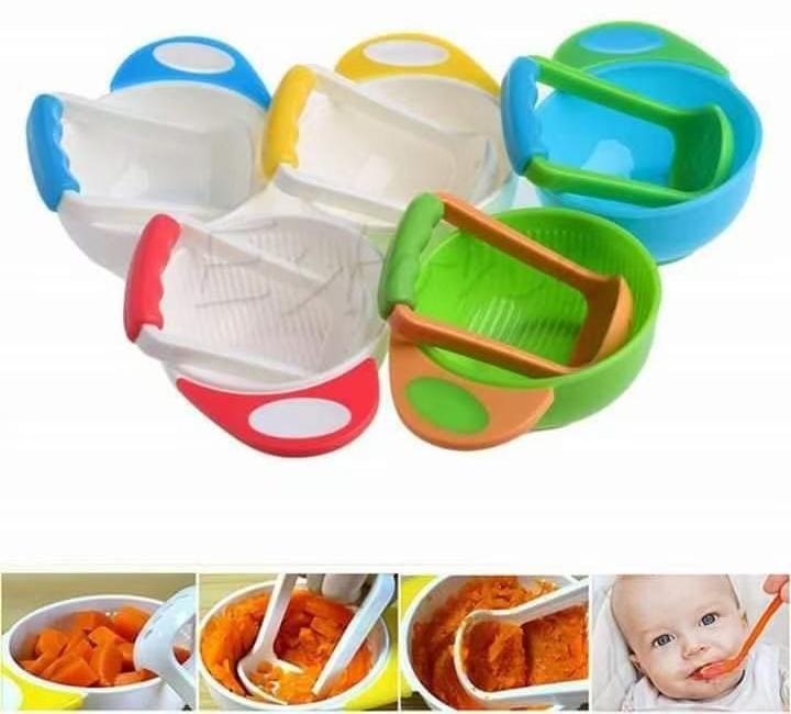 Quality Baby Food Masher and Bowl Set.Mash up fruit and steamed veggies
Can be used at home or on the go
Microwave safe
Non-skid base
Dishwasher-safe and BPA-free
Mash up fruits and steamed veggies ea