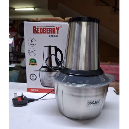 🦋Redberry 2 Litres Quality Stainless Steel Electric Multipurpose Food Meat Chopper Mincer/ Grinder/Vegetable Chopper🎇chopping vegetables, meat, chicken, onions, potatoes, shredder is one of the most