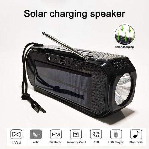 🎀The Latest Solar Charging Wireless Bluetooth Speaker Stereo Subwoofer Portable Outdoor Music Center With Flashlight Fm Radi😶‍🌫️Speaker Type:Portable
Power Source:Battery
Number Of Loudspeaker Encl
