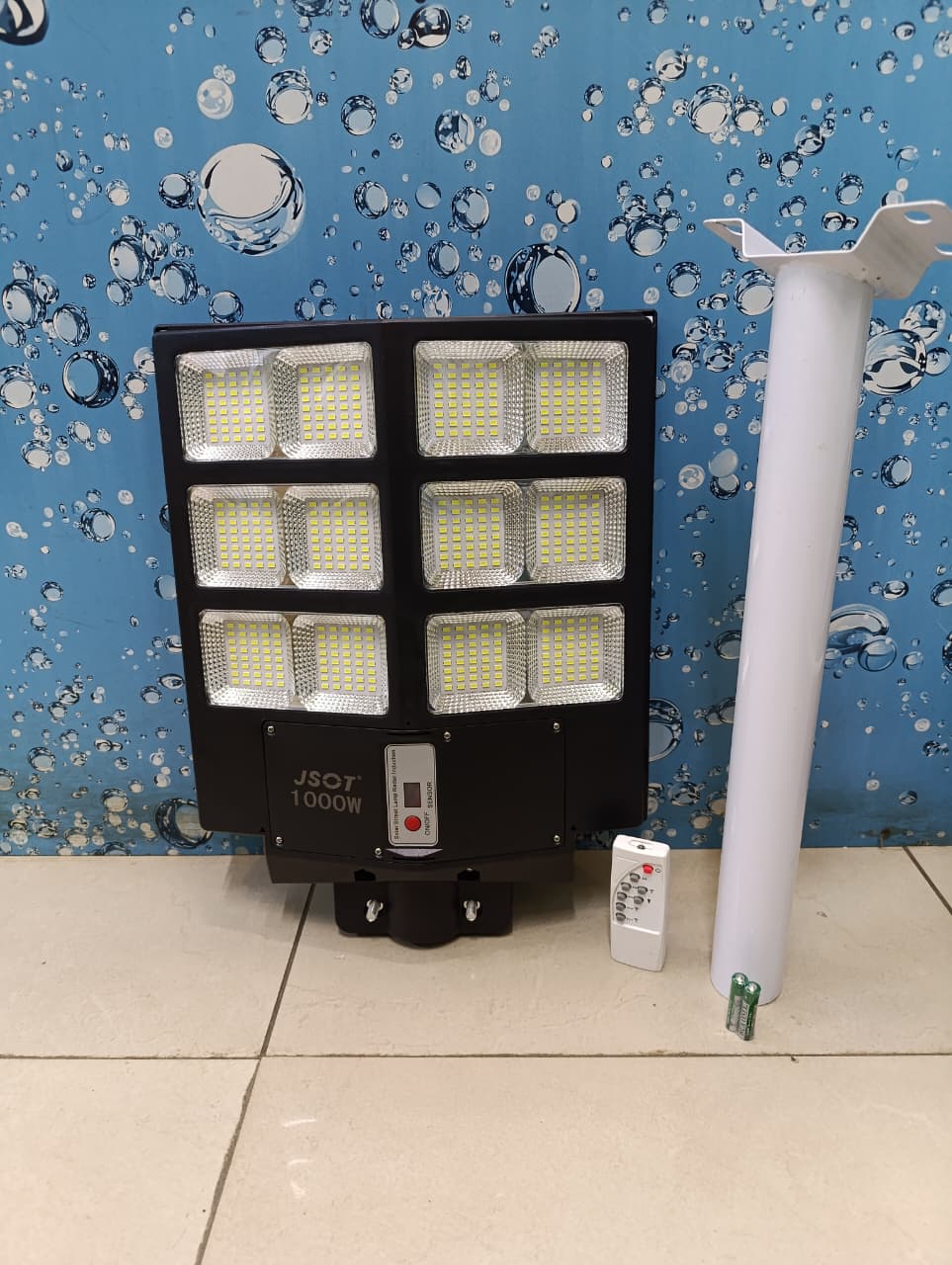 🎇Solar Light Solar Street Light 1000W Led Outdoor Solar Motion Sensor Security Flood Lights🎇All-Season Working Light, LED solar light absorbs and converts sunlight into electricity, efficient solar