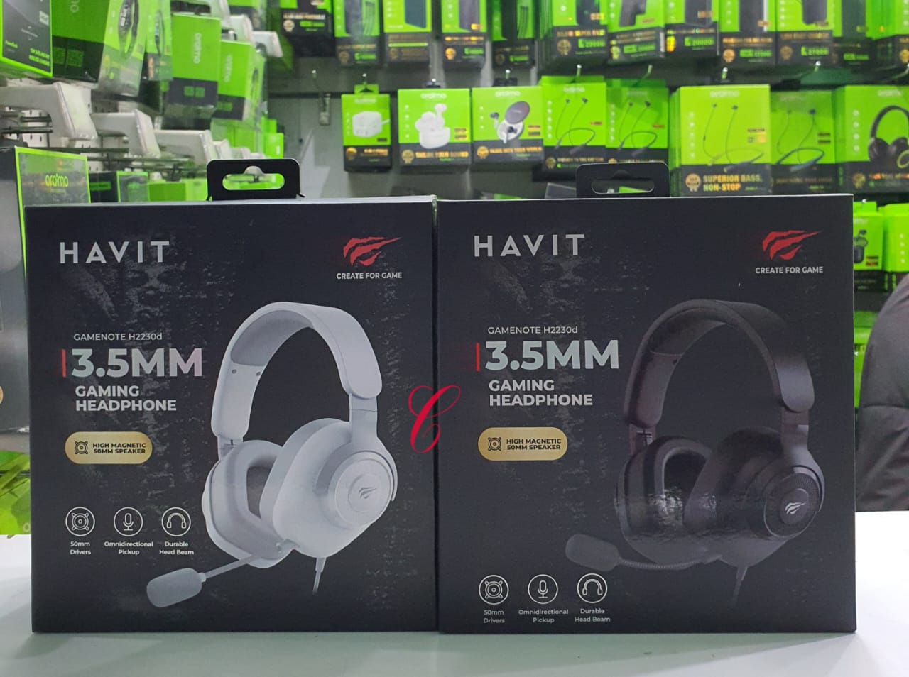 RESTOCKED🔥;Impressive Impedance: 
Havit H2230d 3.5mm high magnetic 50mm speaker gaming headphones 😶‍🌫️come with a detachable microphone that allows for clear and precise communication with your tea