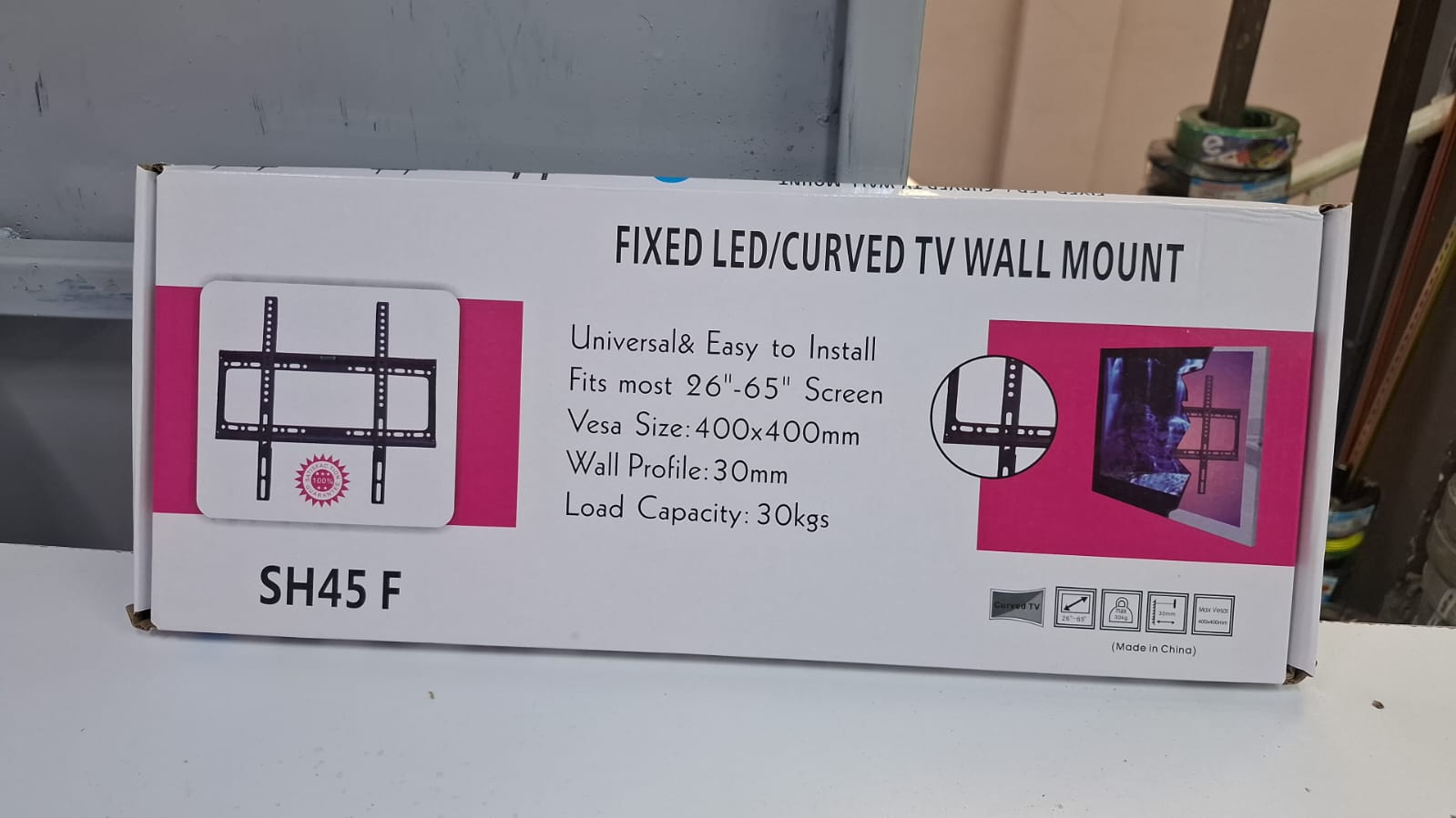 TV Wall Mount TV Stand For 26” - 65''🎇features a durable construction, capable of supporting a wide range of flat-screen TVs. It offers easy installation with a VESA-compatible design, ensuring compa