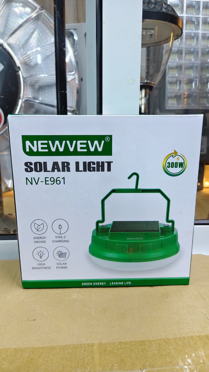 High Brightness🎇NV-E961 300W Solar Emergency Light🎇allows for quick and efficient recharging when sunlight is not available, making it suitable for both indoor and outdoor use.* Inbuilt Solar panel