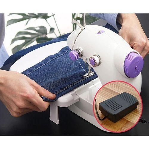 ON STOCK🎇Besundy Household Sewing Machine Portable Electric Sewing Machines With Foot Pedal😶‍🌫️Multipurpose: Handheld sewing machine can be used for DIY handbags, clothes, curtains, sheets, tablecl