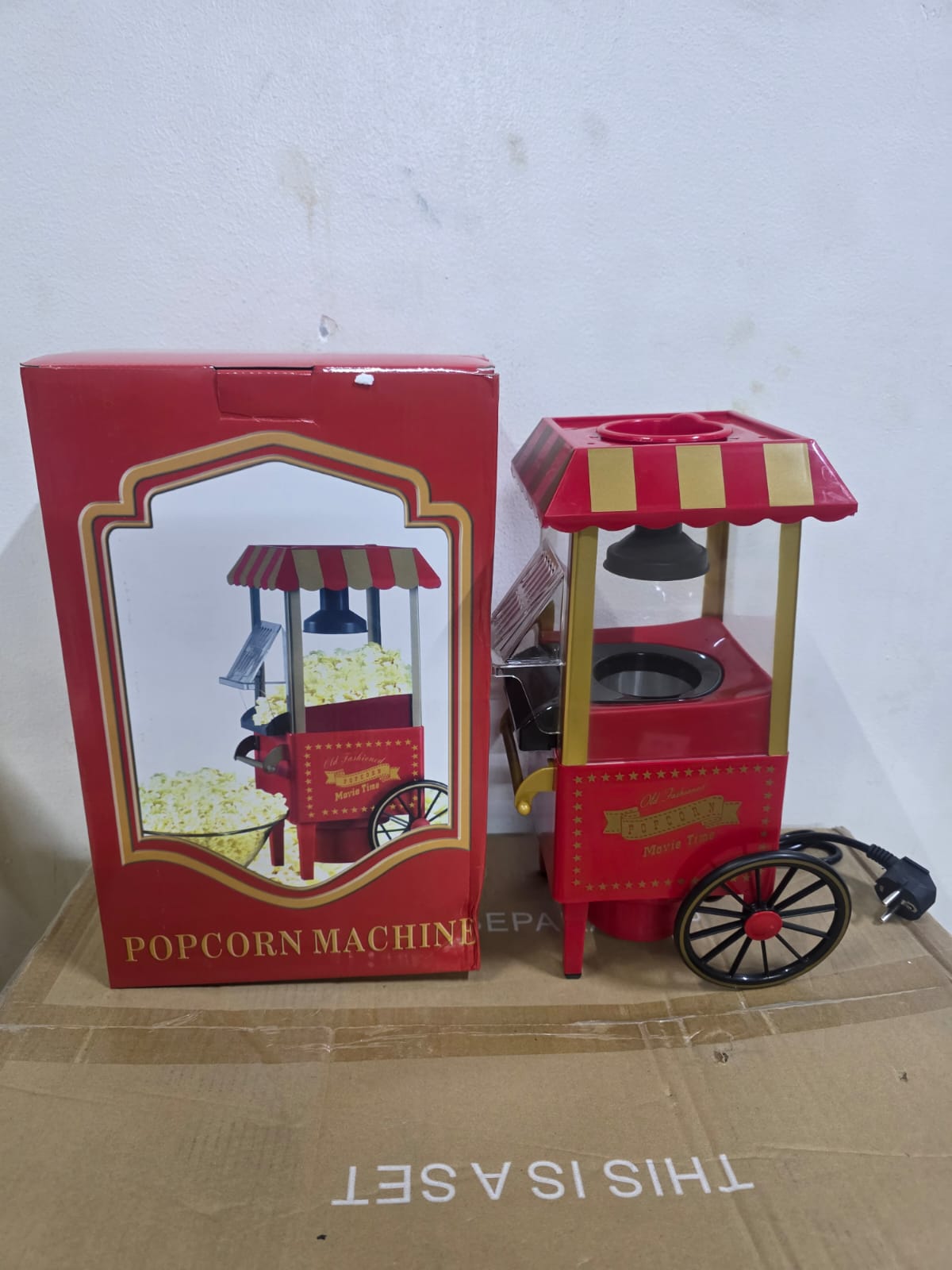 😶‍🌫️Electric Automatic Popcorn Maker – Mini Home Kitchen Popcorn Machine🎇Designed for quick and easy use, it pops corn kernels in just a few minutes—no oil required. Its compact, lightweight