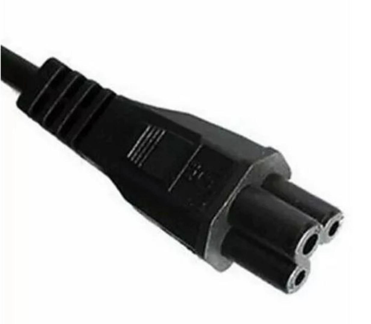 Laptop C5 Cloverleaf 3 pin UK type power cord for laptops and computers chargers. HP, Lenovo,Acer, Samsung,Dell, Toshiba