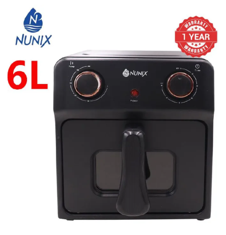 Nunix 6L Electric Air Fryer AF-5 Deep Fryer air fryer black