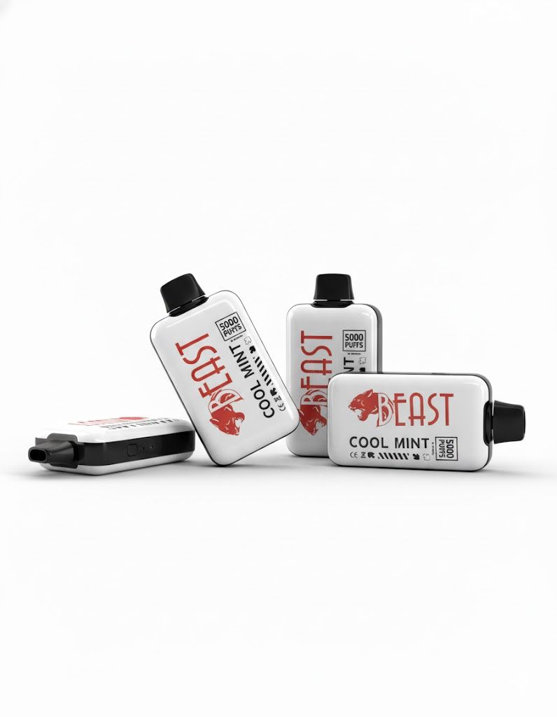 5000 Puffs rechargeable beast Vape  High Capacity E-Cigarette Vape pen cool mint - Ready To Puff And Go Electronic Cigarette Smoke