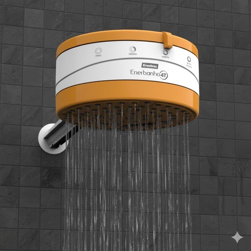 Enerbras Enershower Automatic Instant Hot Water Shower Heater, shower head Head for For Normal And Salty water