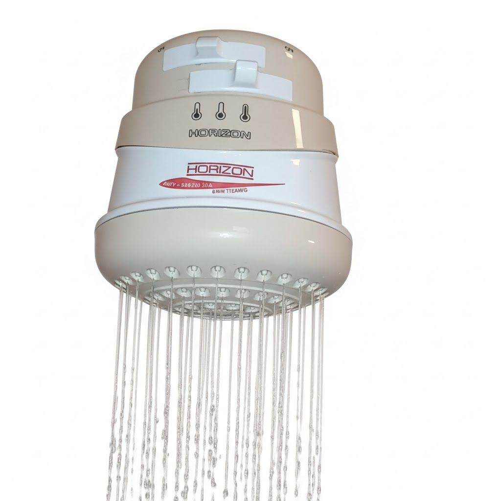 Original Horizon For Salty and Normal Water Automatic Instant Hot Water Shower Heater, shower head.